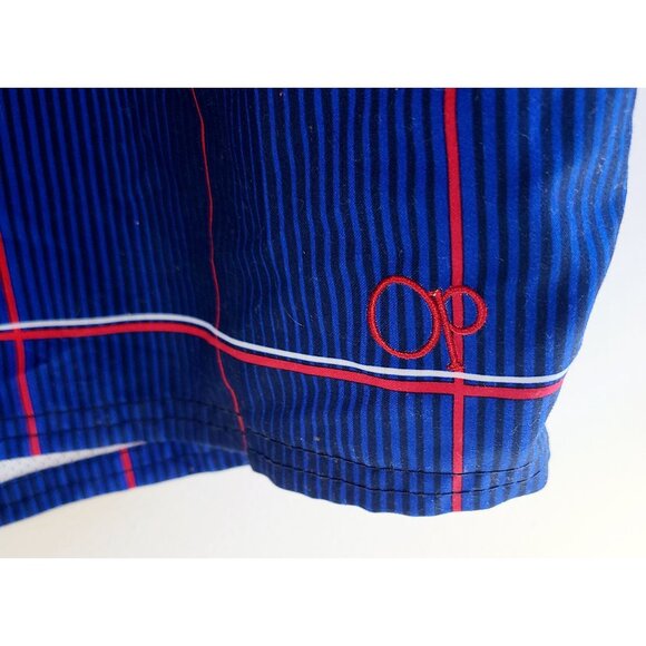 Op Men's 3XL Blue Plaid Swim Trunks With Pockets & Mesh Lining - Picture 3 of 8